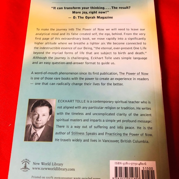 The Power of Now Eckhart Tolle. Like new - Picture 2 of 3